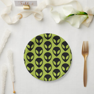 Space Alien Science Fiction Extraterrestrial Paper Plate