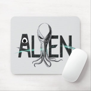 Space Alien Text Mouse Mat