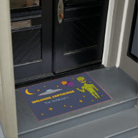 Space Alien with Flying Saucer Personalised