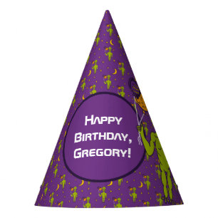 Space Alien with Planet Balloons Birthday Party Party Hat