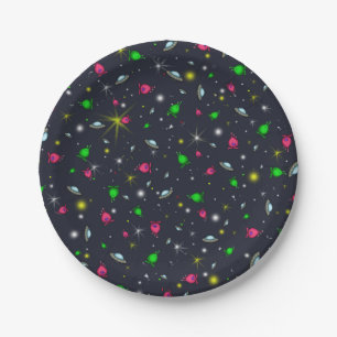 Space Aliens Party Plates