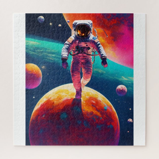Space and astronaut Puzzle (Vertical)