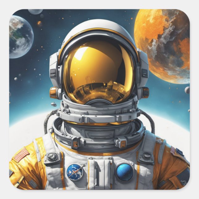 SPACE AND BEYOND SQUARE STICKER (Front)