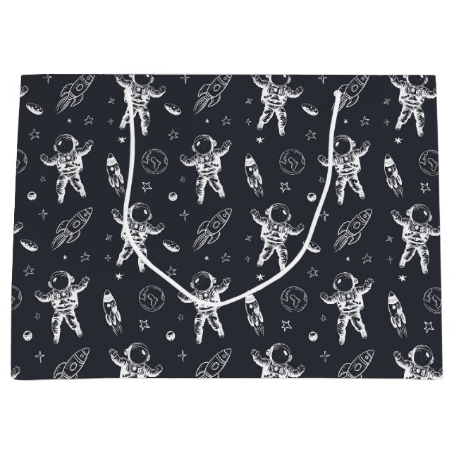 Space and Planet Galaxy  Large Gift Bag (Front)