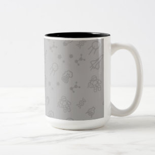Space And Science Doodles Two-Tone Coffee Mug