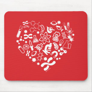 Space And Science Heart Mouse Mat