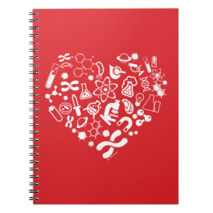 Space And Science Heart Notebook