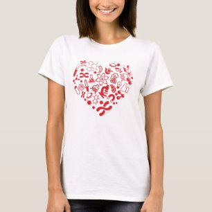 Space And Science Heart T-Shirt