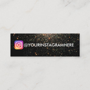 Space and Stars Social Media Galaxy Instagram Mini Business Card