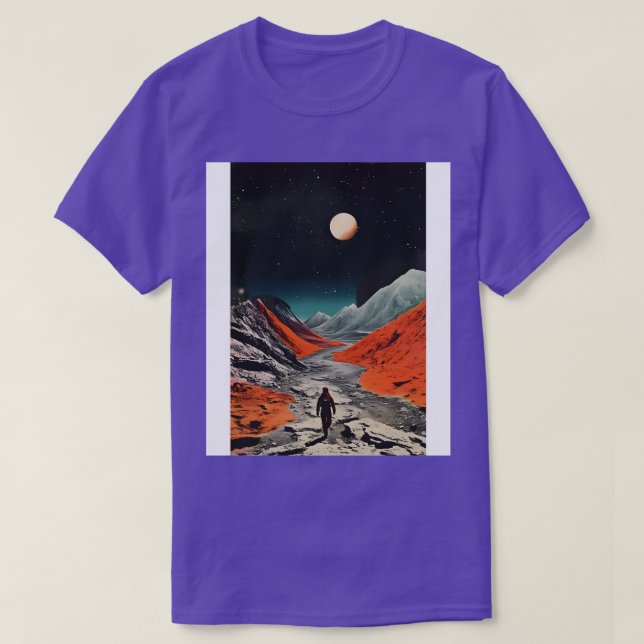 Space and Time Vintage Art T-Shirt (Design Front)