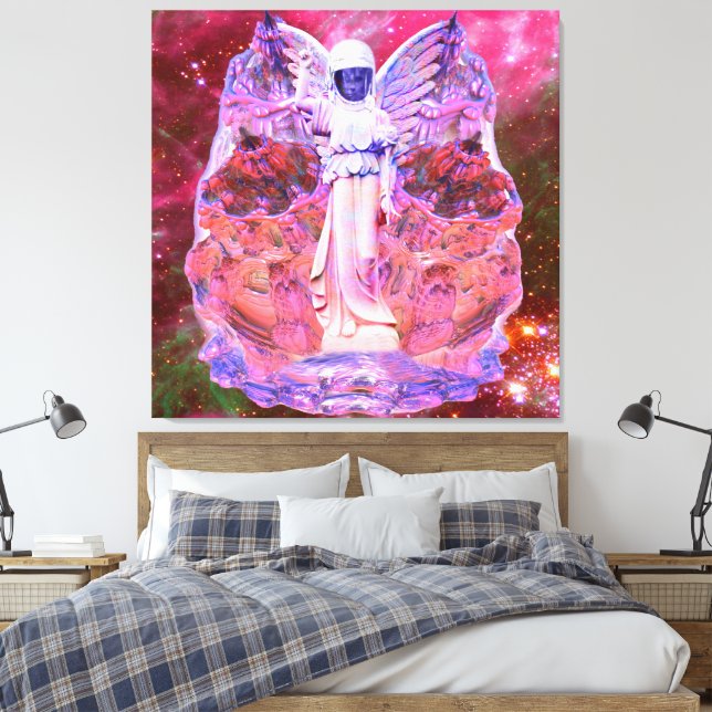 Space Angel Canvas Print (Insitu(Bedroom))