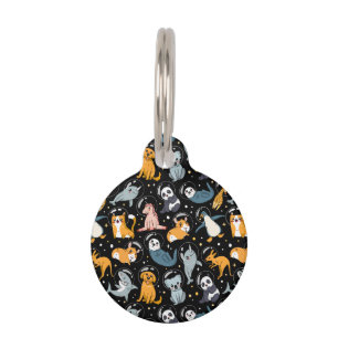Space animals, animals in space, astronaut animals pet tag