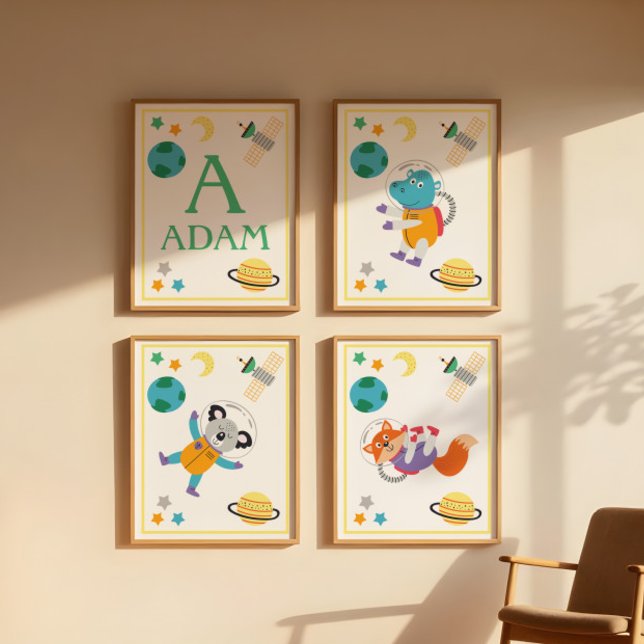 Space Animals Art Print Koala (Creator Uploaded)