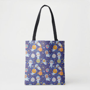 Space Animals Tote Bag