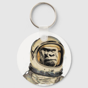 Space ape   Gorila espacial Raum-Affe Singe de l'e Key Ring