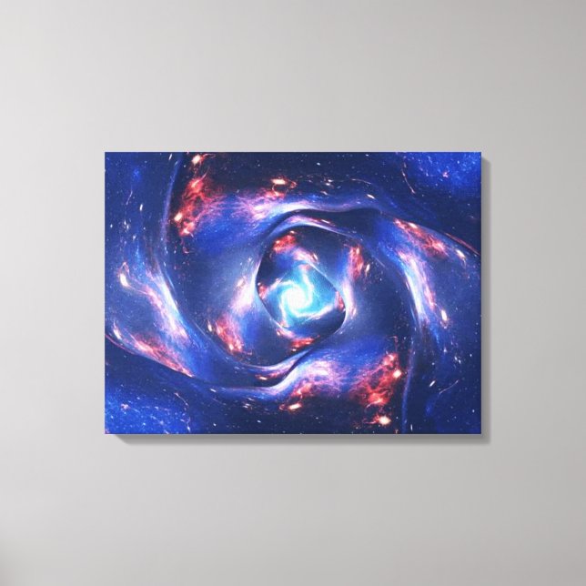 SPACE ART #18 Black Hole Canvas Print (Front)