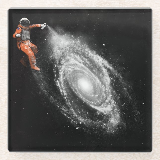 Space Art | Florent Bodart Glass Coaster (Front)