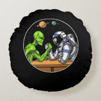 Space Astronaut Alien Arm Wrestling Funny Cosmic