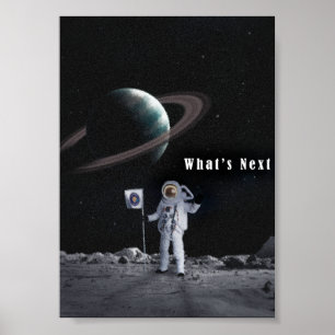 Space astronaut art   Digital art Poster