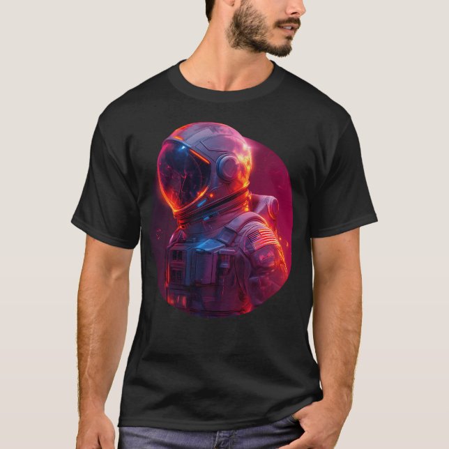 Space Astronaut Art T-Shirt (Front)