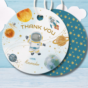 Space Astronaut Birthday Thank You Favour Tags