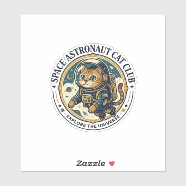 Space Astronaut Cat Cat Dad Gift Idea - Space Astr (Sheet)