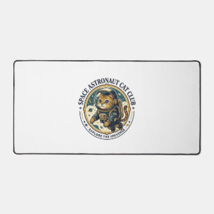 Space Astronaut Cat Cat Dad Gift Idea - Space Astr Desk Mat