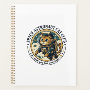 Space Astronaut Cat Cat Dad Gift Idea - Space Astr Planner