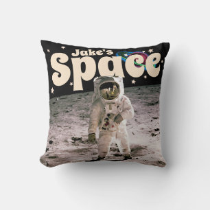 Space astronaut custom vintage apollo 11 mission cushion