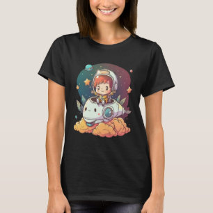 Space Astronaut Dog Earth Planet Astronomy Spacema T-Shirt