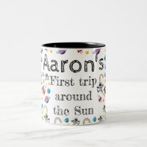 Space Astronaut First Birthday Party Invitation