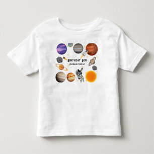 Space Astronaut First Birthday Party Toddler T-Shirt