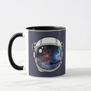 Space Astronaut Helmet Two-Tone Coffee Mug