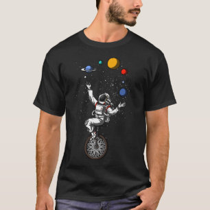 Space Astronaut Juggling Planets Cosmic Astronomy T-Shirt