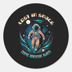 Space Astronaut - Lost In Space Classic Round Sticker