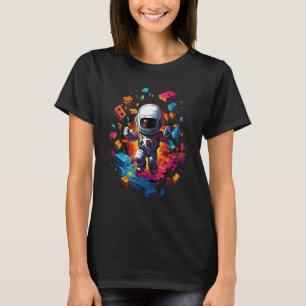 Space Astronaut Master Builder funny Building Bloc T-Shirt