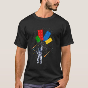 Space Astronaut Master Builder Funny Building Bloc T-Shirt