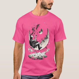 Space Astronaut Moon Star Spaceman Astronomy T-Shirt
