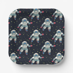 Space Astronaut Paper Plate