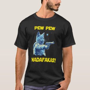 Space Astronaut Pew Madafakas Nebelung Cat 2 T-Shirt
