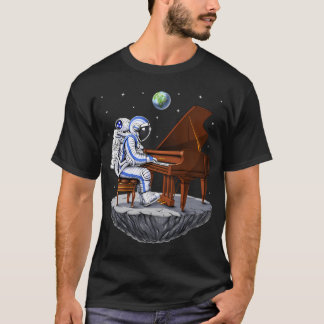 Space Astronaut Pianist T-Shirt