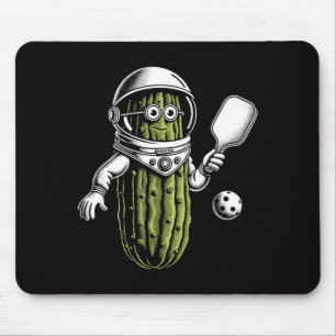 Space astronaut pickle playing pickleball pickle mouse mat