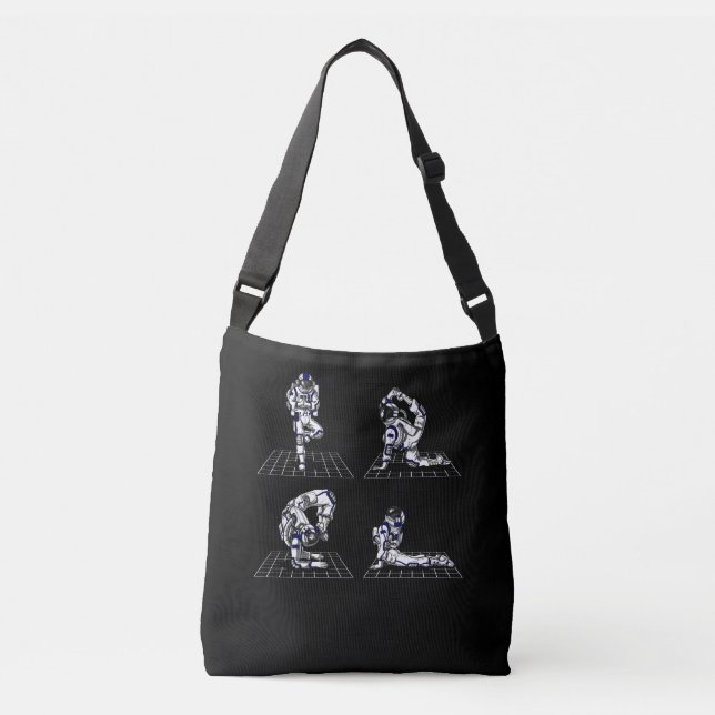 Space Astronaut Yoga Poses Crossbody Bag (Front)