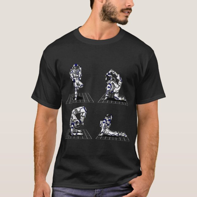 Space Astronaut Yoga T-Shirt (Front)