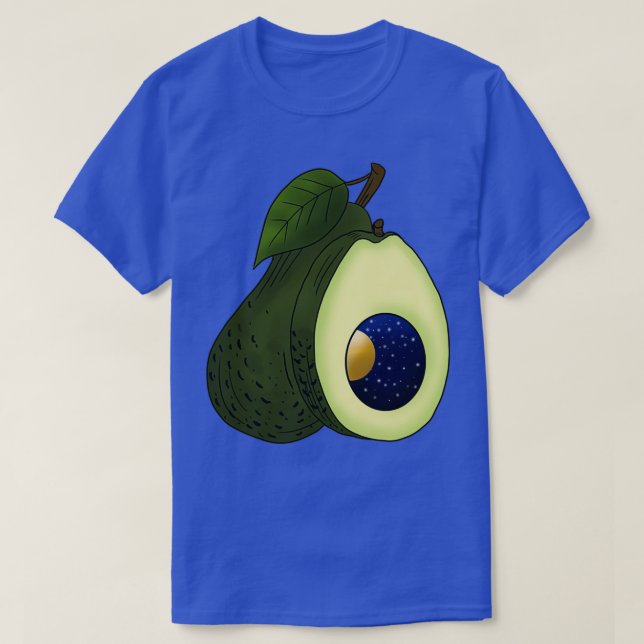Space Avocado T-Shirt (Design Front)
