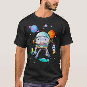 Space Axolotl Cute Mexican Walking Fish Amphibian T-Shirt