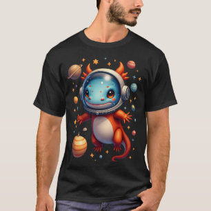 Space Axolotl Sticker - Cosmic Adventure T-Shirt
