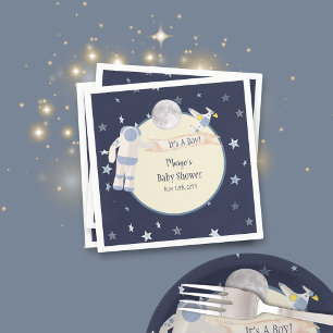 Space Baby Astronaut Baby Shower Napkin