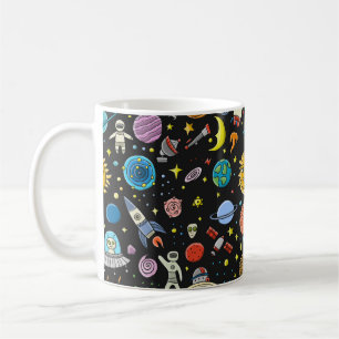 Space Background. Planets of the solar system. Roc Coffee Mug