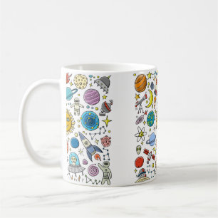 Space Background. Planets of the solar system. Roc Coffee Mug